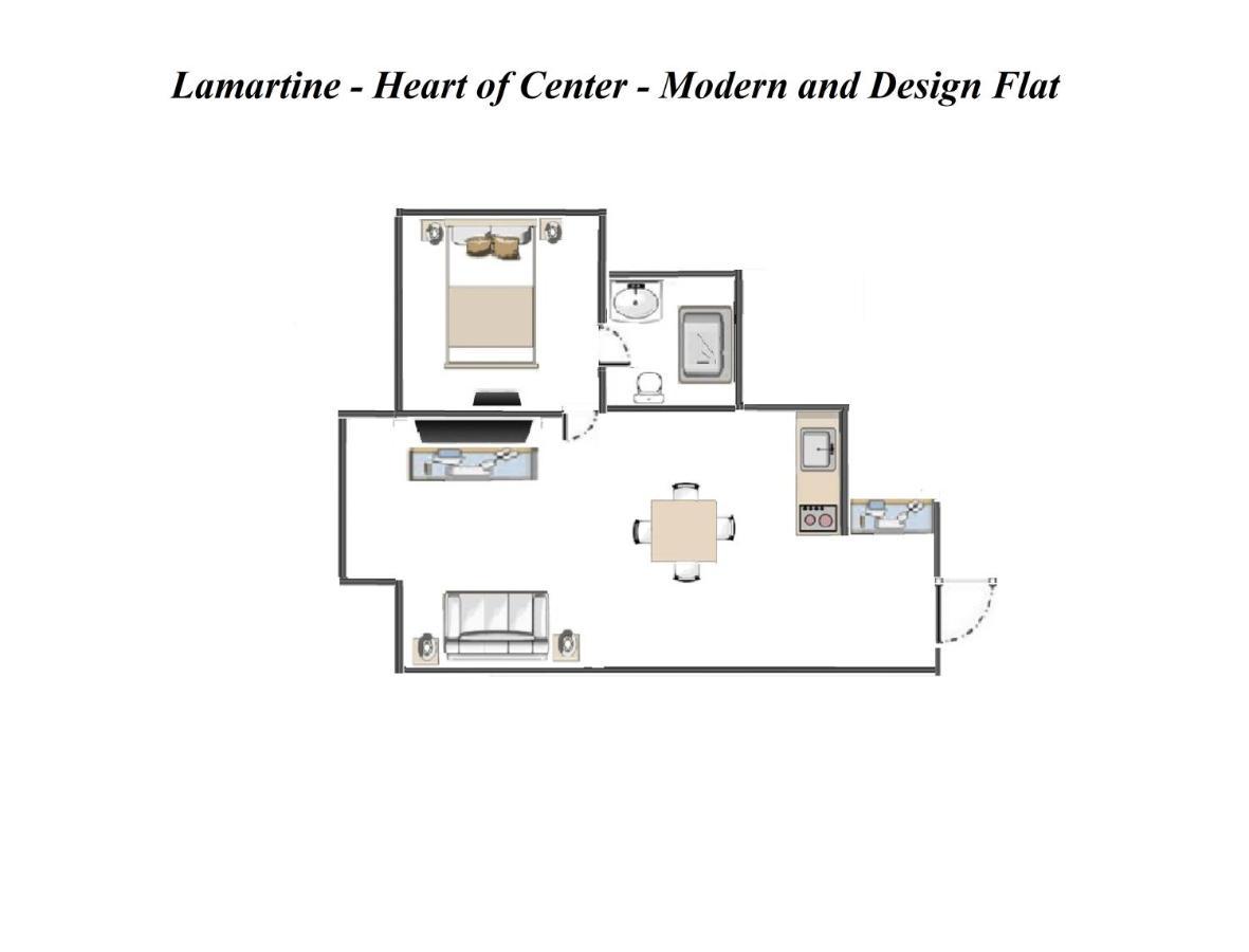 Lamartine- Heart Of Center- Modern And Design Flat นีซ ภายนอก รูปภาพ